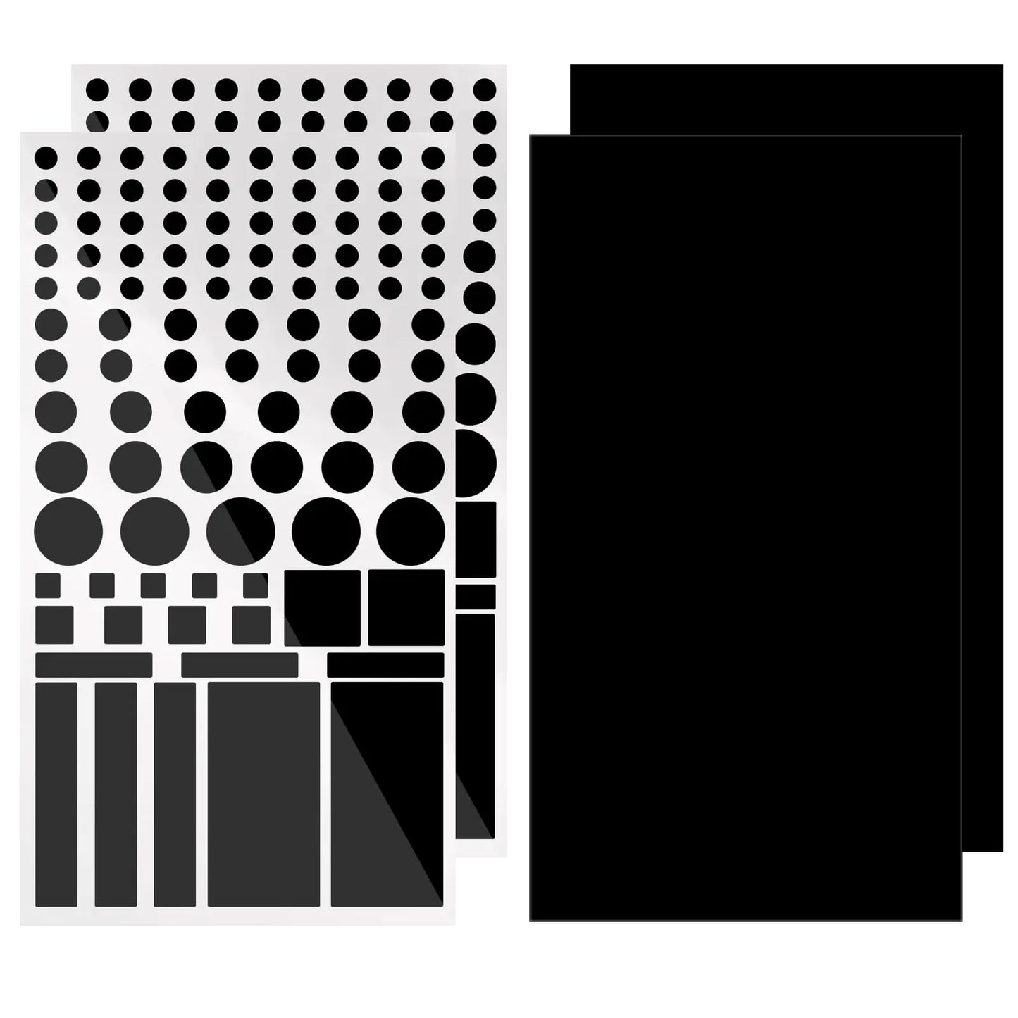 LED Light Blocking Stickers mmcrz LED Light Blackout Sticker Light Dimming Stickers LED Filters Dimming Sheets for Routers TV LED Covers Blackout (Black-4 Sheet)